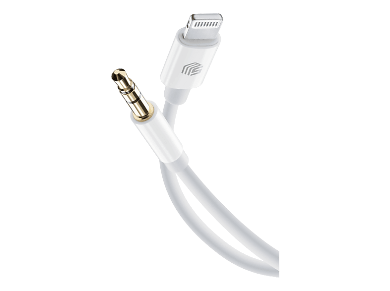 MUSIC SOUND AUX AUDIO zu Lightning - Audiokabel (Weiss)