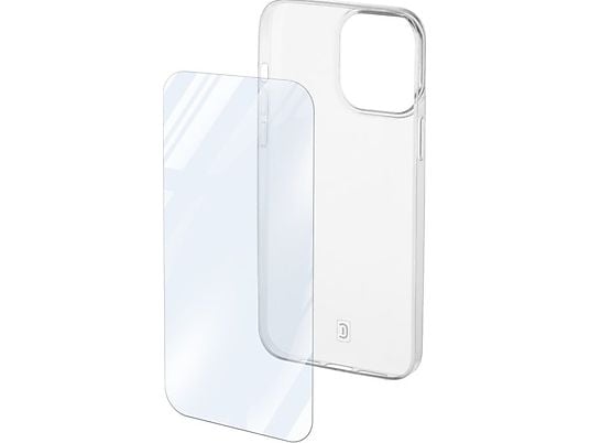 CELLULAR LINE Set PROTECTION KIT aus Backcover und Schutzglas Backcover, für Apple iPhone 15, Transparent