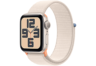 APPLE Watch SE 2023 GPS, 40mm, csillagfény alumíniumtok, csillagfény sportpánt (MR9W3QH/A)