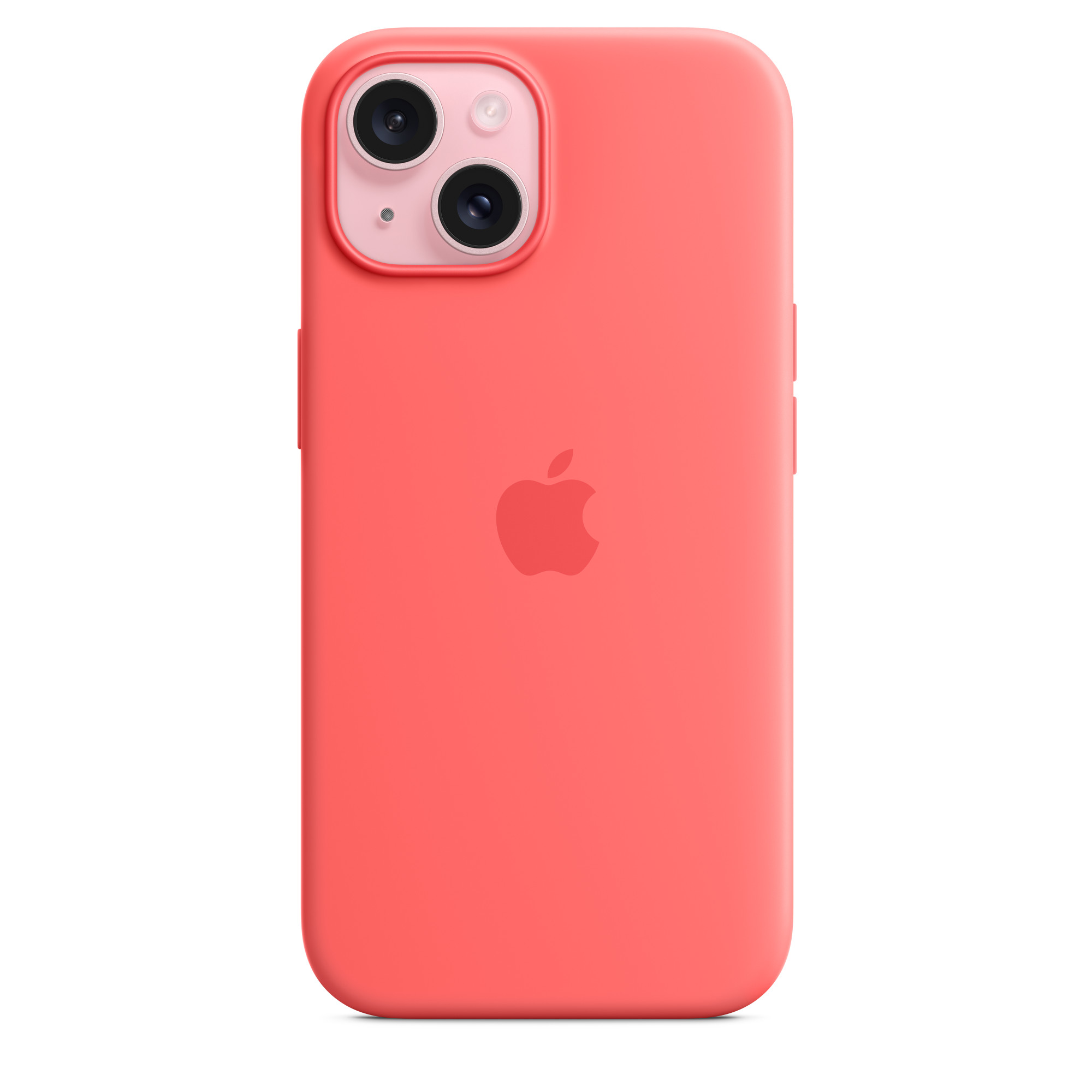 iPhone 15 için MagSafe Silikon Telefon Kılıfı Guava