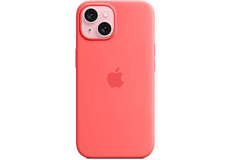 APPLE iPhone 15 için MagSafe Silikon Telefon Kılıfı Guava