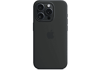 APPLE iPhone 15 Pro için MagSafe Silikon Telefon Kılıfı Siyah