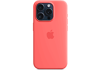 APPLE iPhone 15 Pro için MagSafe Silikon Telefon Kılıfı Guava