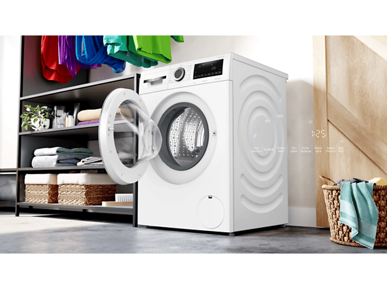 BOSCH WGA142X2TR 9 Kg 1200 Devir Çamaşır Makinesi Beyaz_5