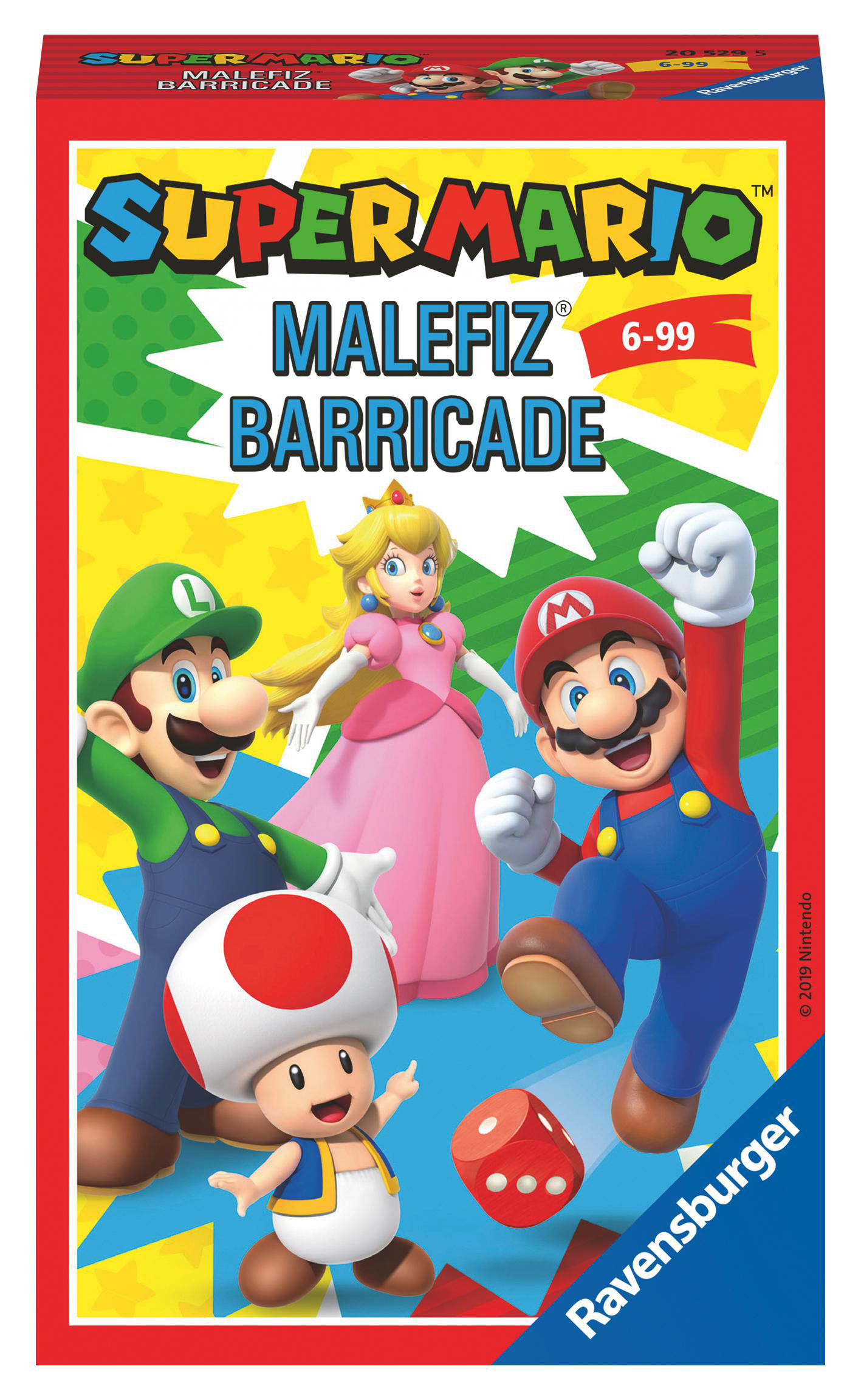 Super RAVENSBURGER Mehrfarbig Mario™ Würfelspiel Malefiz®