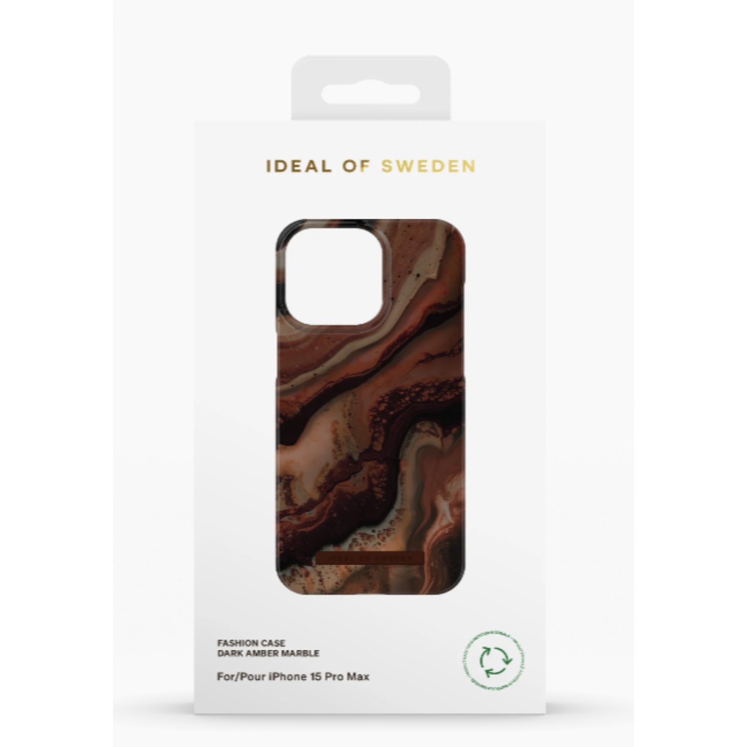 IDEAL OF SWEDEN Cover iPhone 15 Pro Max Dark Amber Marble (DS FC488-IP15PM)
