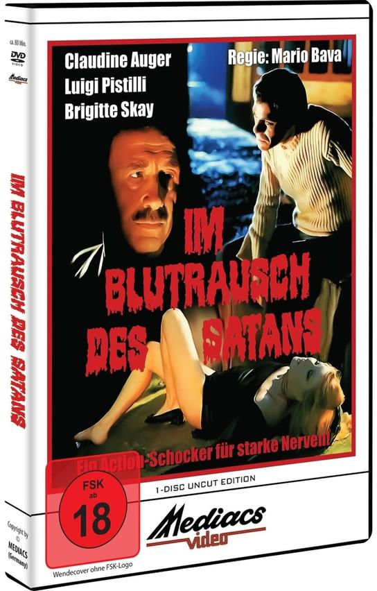 DVD-Hülle mit Filmplakat. Mann mit Schnurrbart und Frau am Boden.