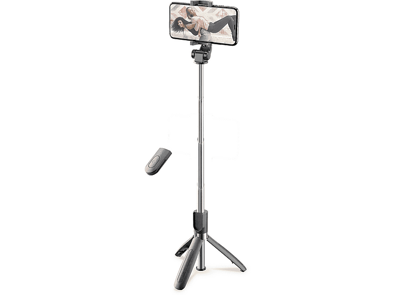 Cellular Line Freedom Selfie-Stick Smartphone Schwarz, Silber; Selfie Stick — Foto 3 von 5