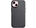APPLE iPhone 15 için MagSafe Mikro Dokuma Telefon Kılıfı Siyah