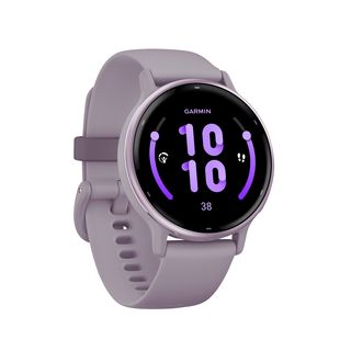 GARMIN VIVOACTIVE® 5 MUSIC Smartwatch faserverstärktes Polymer Silikon, 20mm, Orchidee/Orchidee Metallic