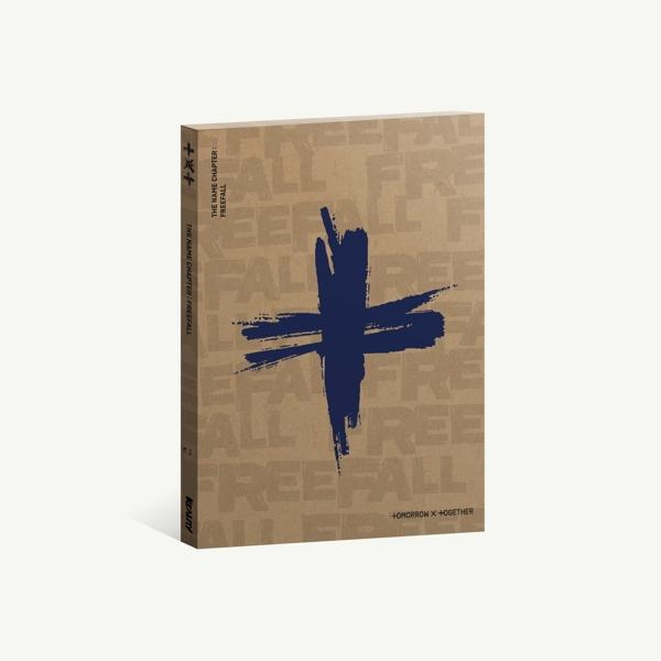 Schachtel mit blauem Kreuz. Der Text 'FREEFALL' ist auf der Verpackung sichtbar.