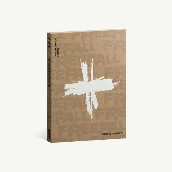 Albumcover einer braunen Pappschachtel. Text und weißes Kreuz.