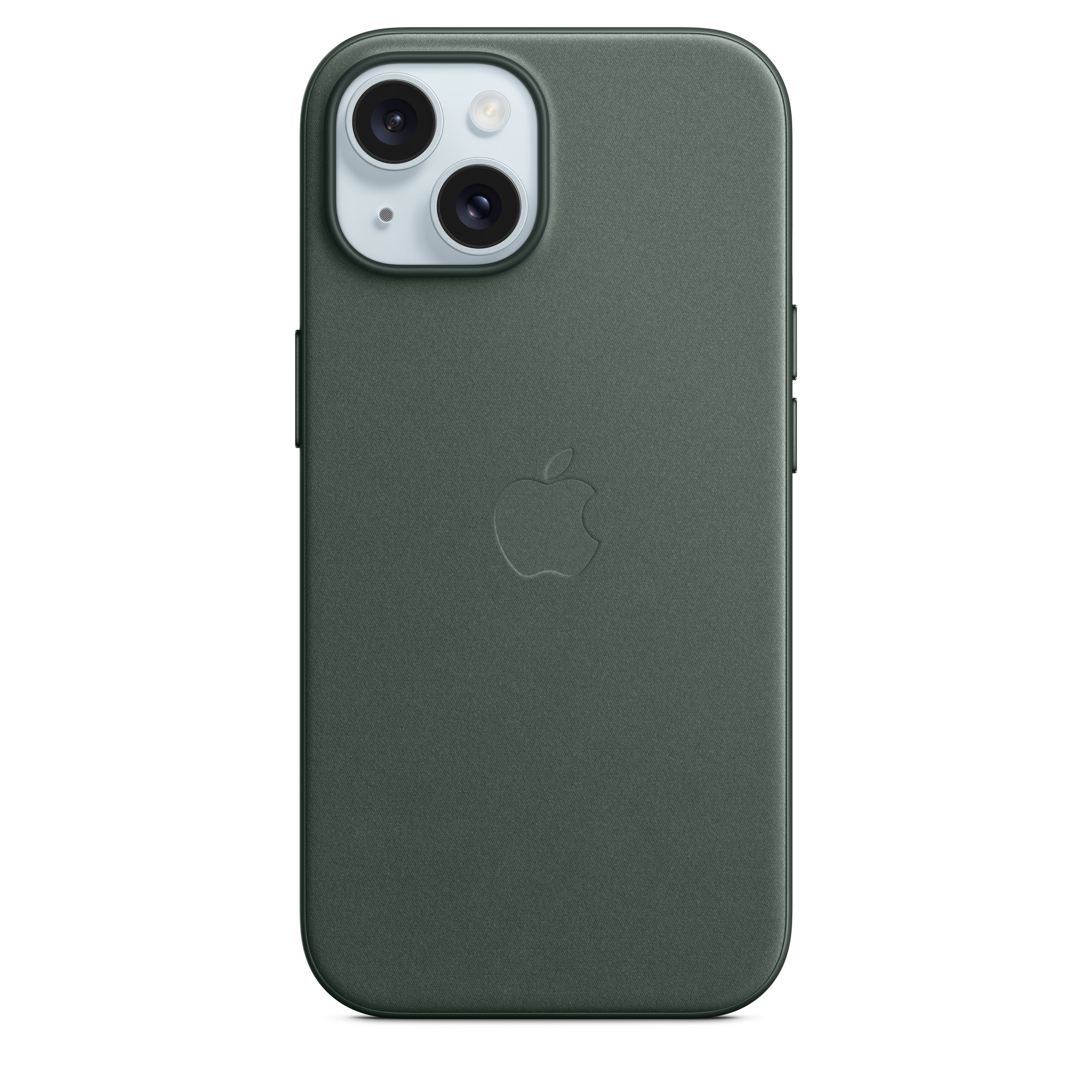iPhone 15 için MagSafe Mikro Dokuma Telefon Kılıfı Kermes 