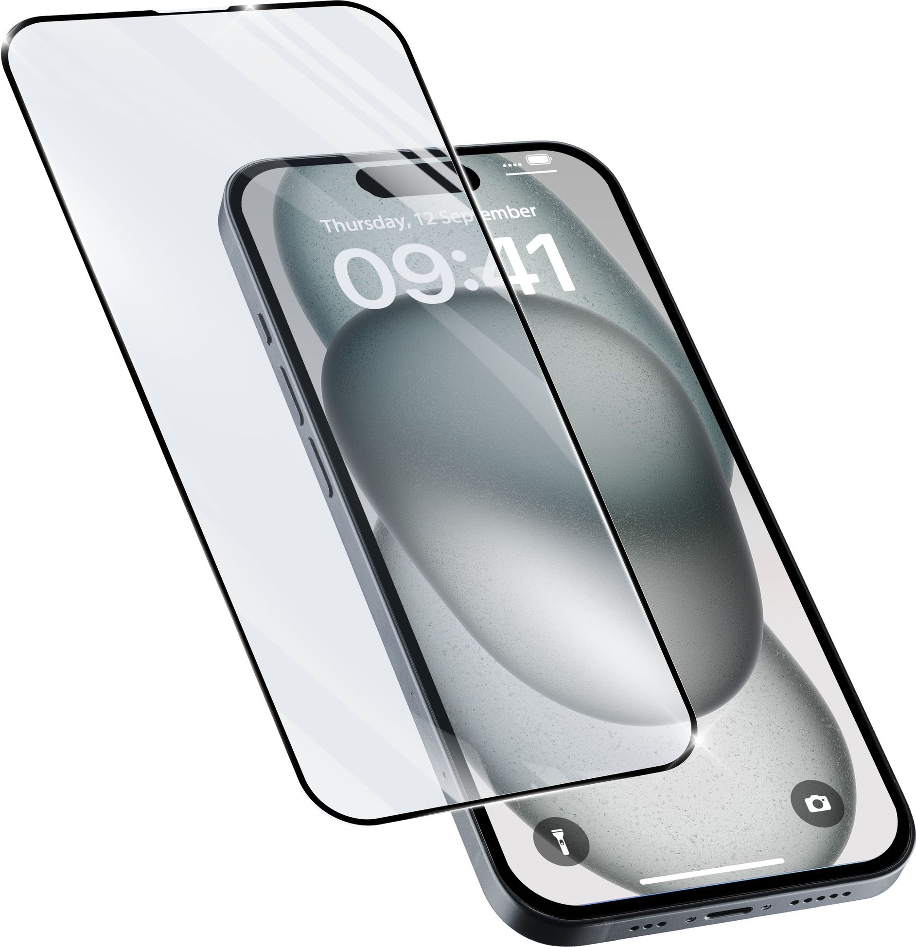 CELLULARLINE Impact Glass Capsule | Verre de protection (Convient pour le modèle: Apple iPhone 15 Plus / 15 Pro Max