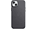 APPLE iPhone 15 Plus  MagSafe Mikro Dokuma Telefon Kılıfı Siyah