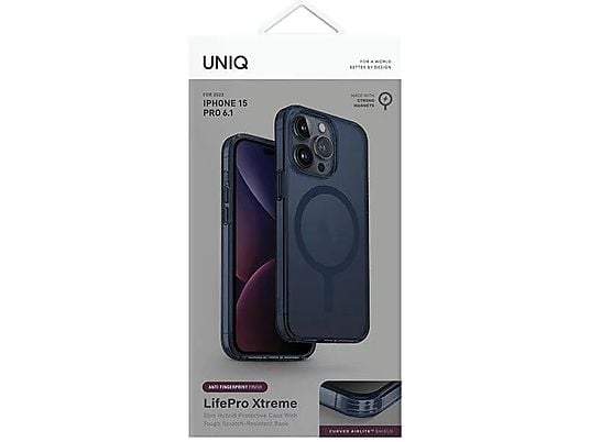 Etui UNIQ LifePro Xtreme iPhone 15 Pro 6.1 Magclick Ciemnoniebieski