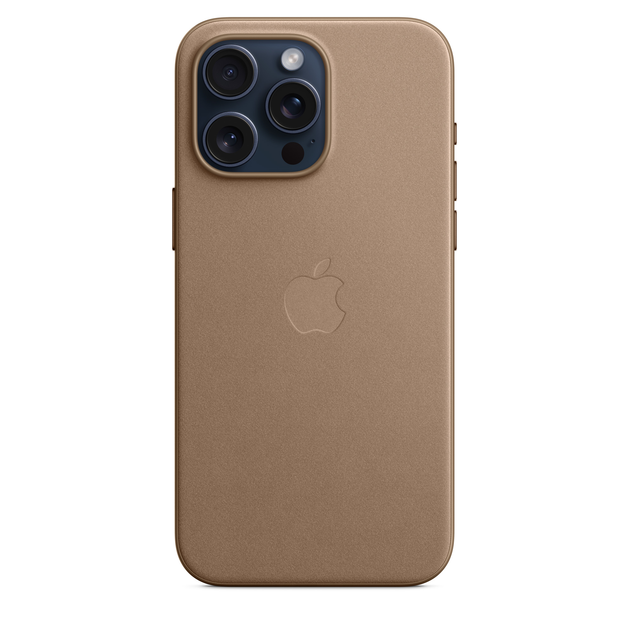 APPLE iPhone 15 Pro Max MagSafe Mikro Dokuma Telefon Kılıfı Gri