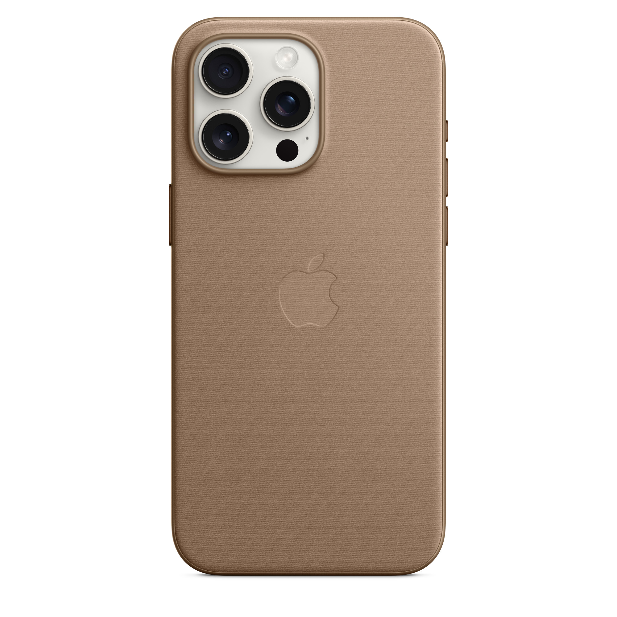 APPLE iPhone 15 Pro Max MagSafe Mikro Dokuma Telefon Kılıfı Gri