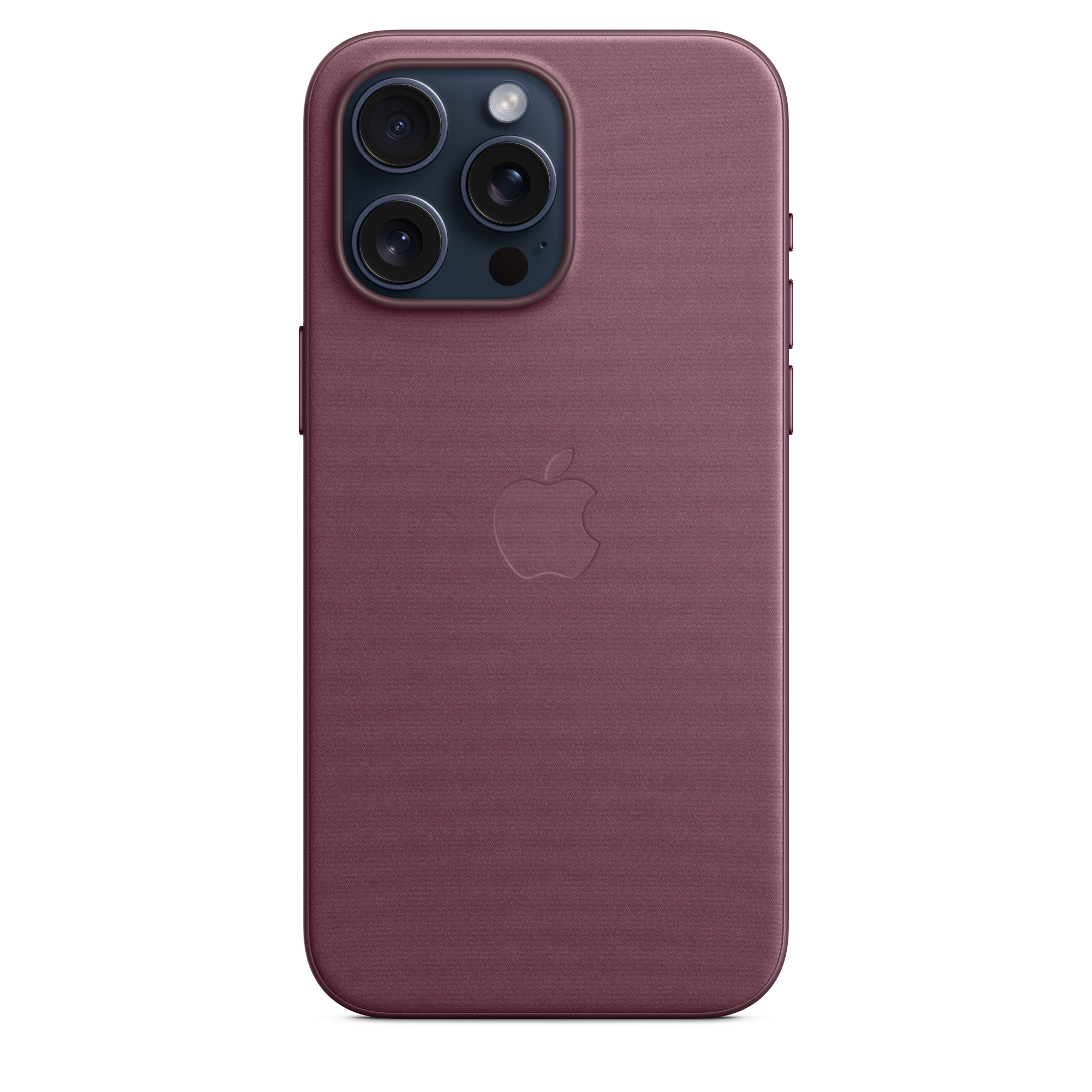 APPLE iPhone 15 Pro Max  MagSafe Mikro Dokuma Telefon Kılıfı Karadut