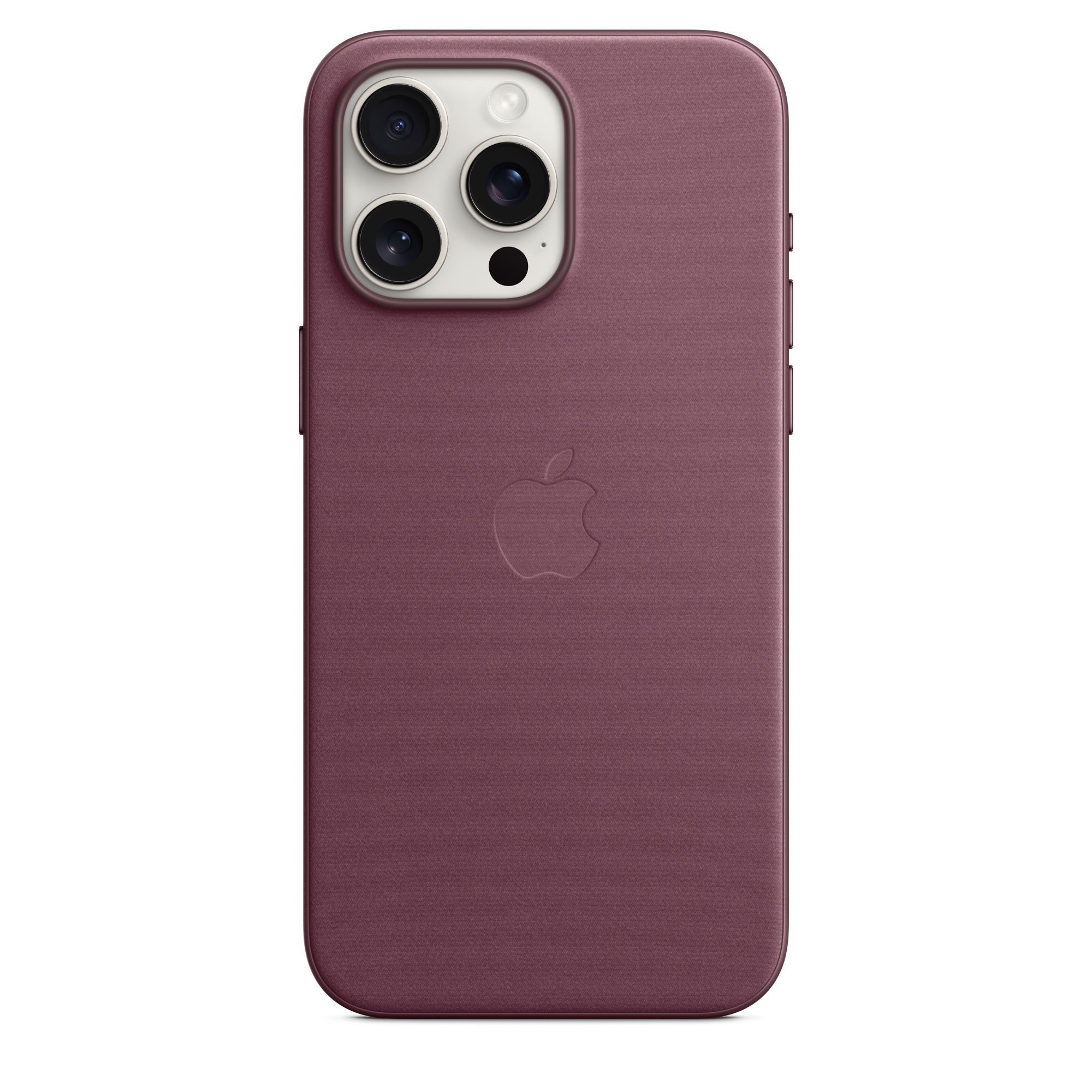 APPLE iPhone 15 Pro Max  MagSafe Mikro Dokuma Telefon Kılıfı Karadut