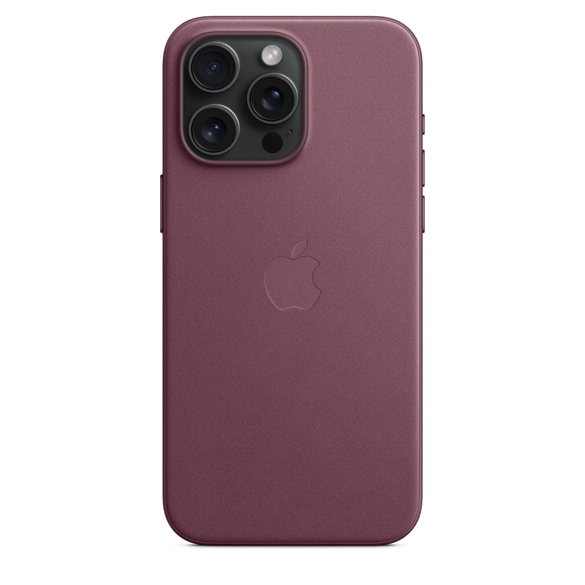 APPLE iPhone 15 Pro Max  MagSafe Mikro Dokuma Telefon Kılıfı Karadut