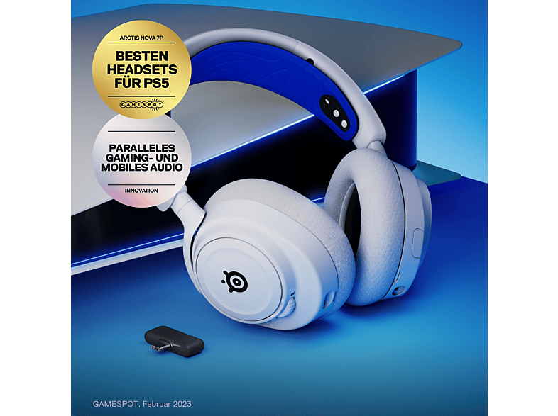 Thumbnail - STEELSERIES Arctis Nova 7P White, Over-ear Gaming Headset Bluetooth Weiß