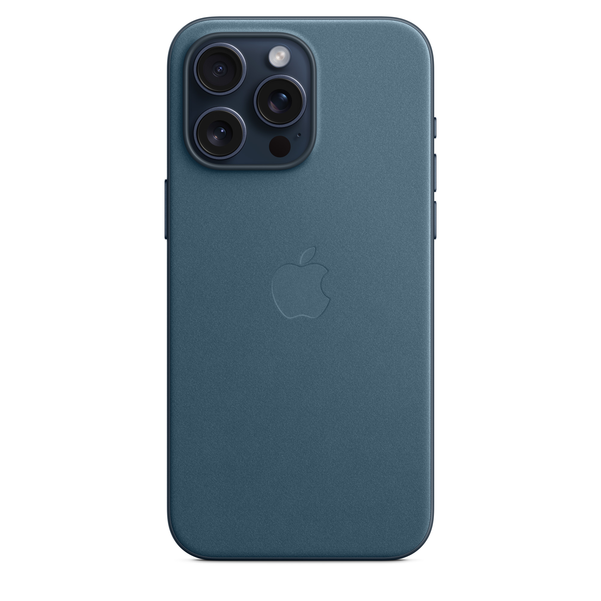 APPLE iPhone 15 Pro Max MagSafe Mikro Dokuma Telefon Kılıfı Pasifik