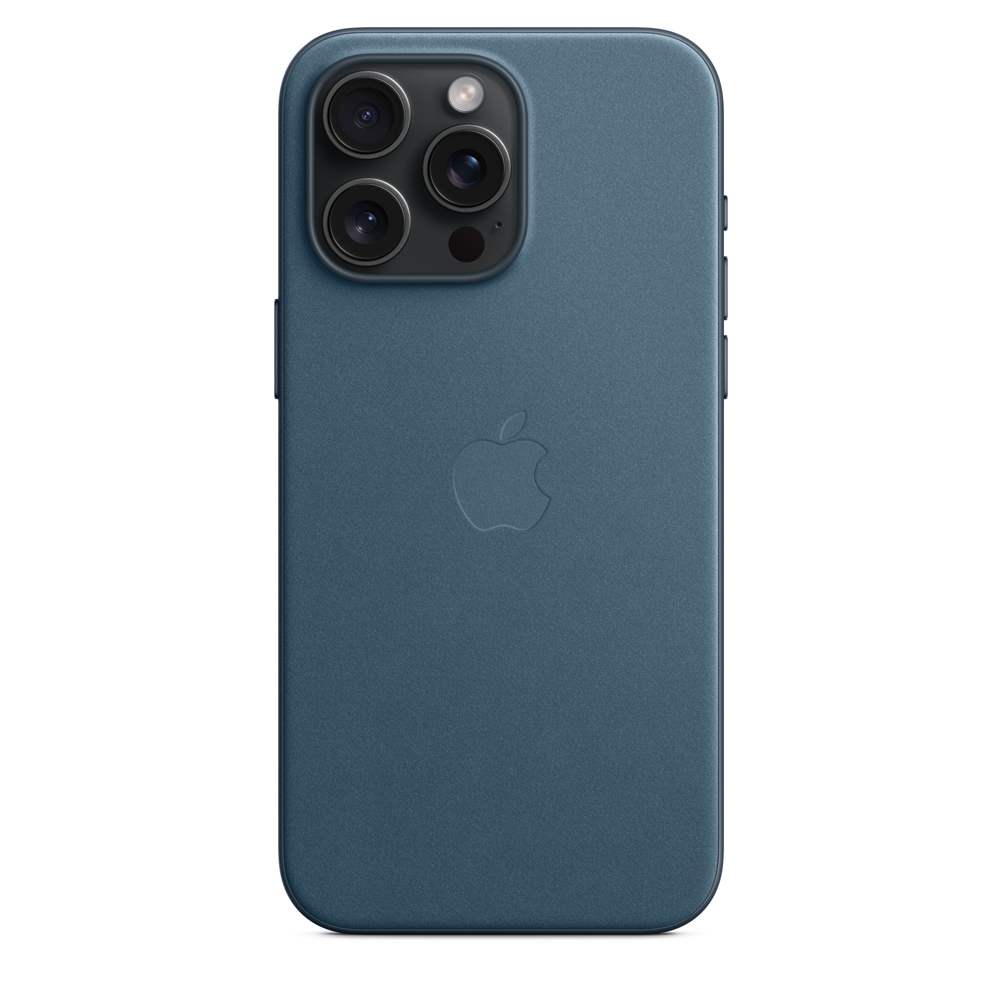 APPLE iPhone 15 Pro Max MagSafe Mikro Dokuma Telefon Kılıfı Pasifik
