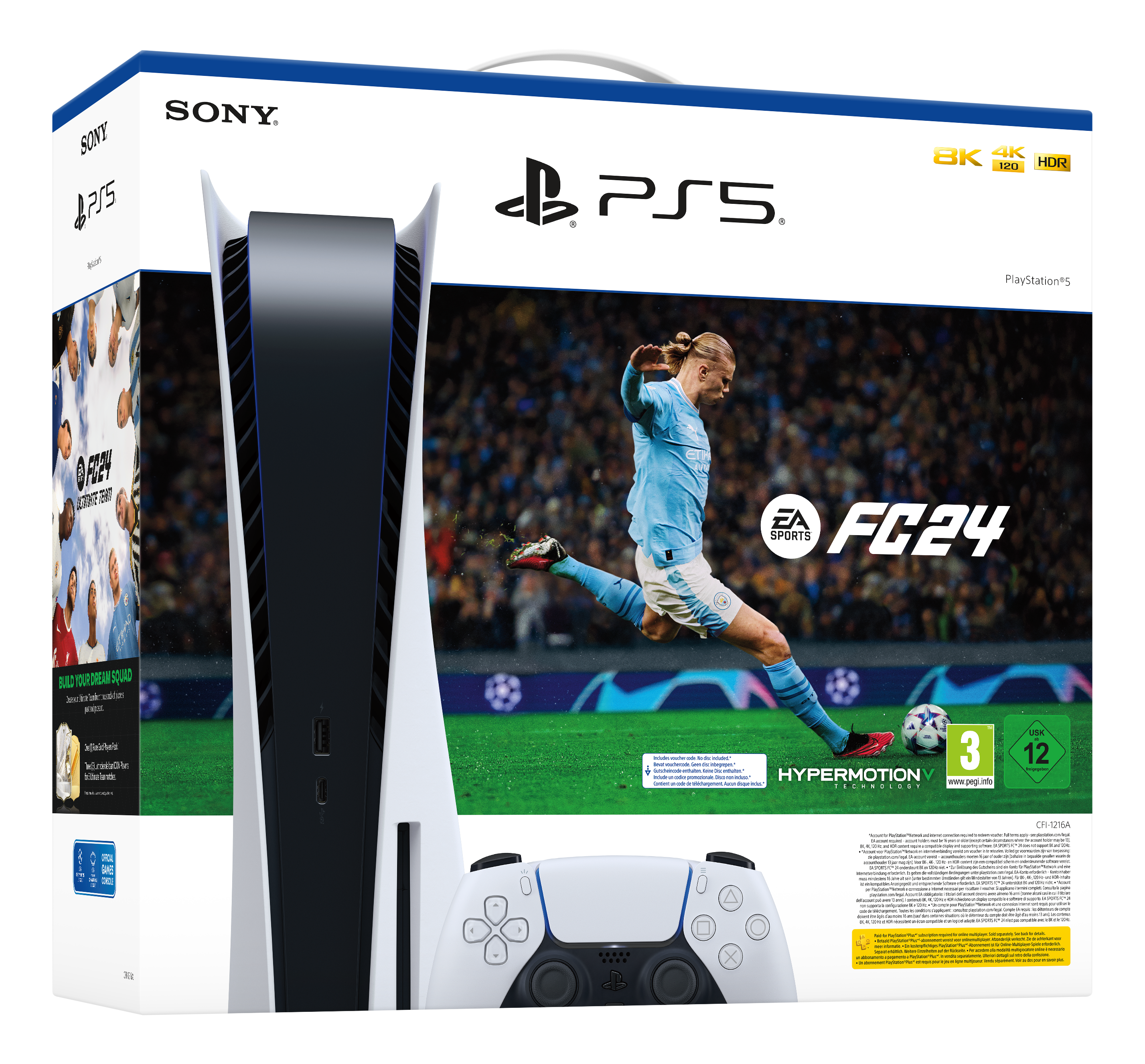 PlayStation 5 + Sports FC 24 Bundle - Spielekonsole - Weiss/Schwarz
