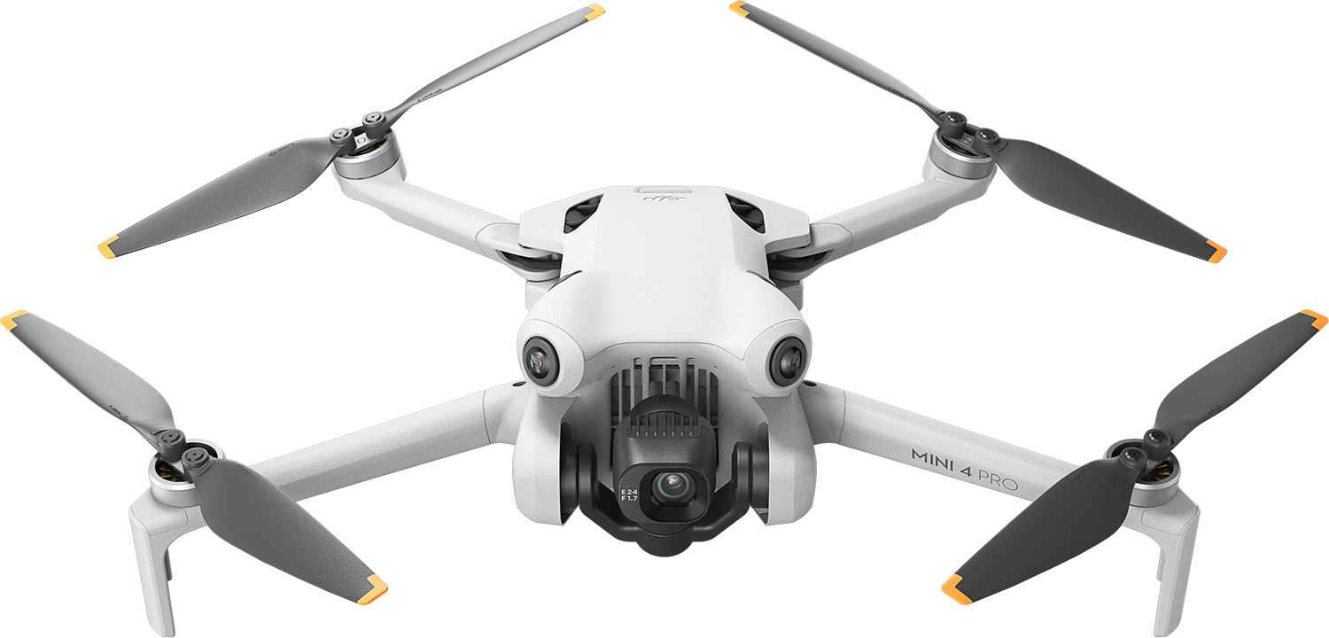 DJI Mini 4 Pro drón felülről nézve.