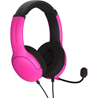 Auriculares gaming - PDP Airlite Wired, Con cable, Para PS5 y PC, Nebula Pink