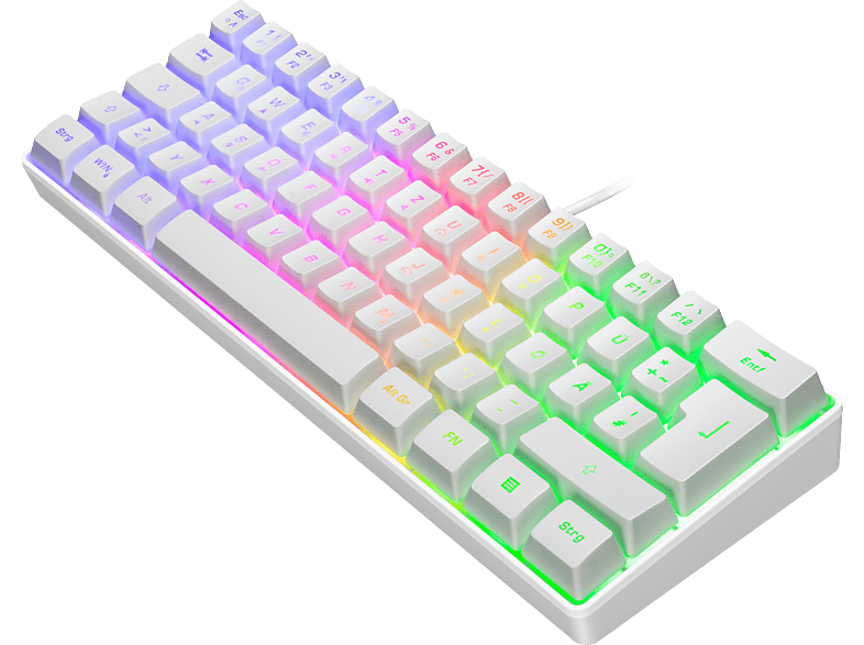 ISY IGK 3500 Gaming Tastatur, USB-A, Tenkeyless, qwertz, RGB, Weiß — Foto 2 von 2