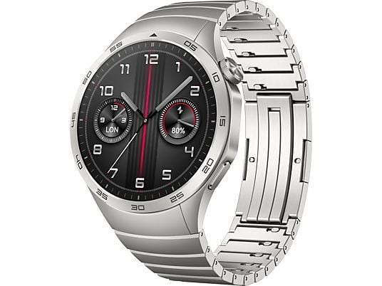 HUAWEI Watch GT 4 (46 mm) - Smartwatch (140-210 mm, Acciaio inossidabile, Grigio titanio/acciaio inossidabile)