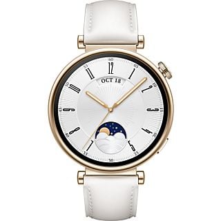 HUAWEI Watch GT 4 (41 mm) - Smartwatch (120-190 mm, Pelle, Oro/bianco)