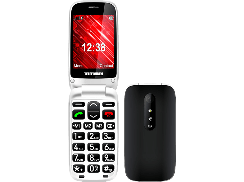 Teléfono Móvil Telefunken S415 para Personas Mayores/ Rojo