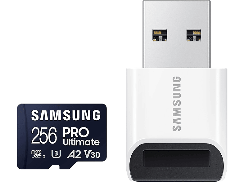 Samsung PRO Ultimate MicroSD Kaart met Kaartlezer 256GB