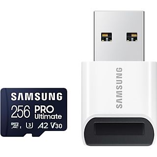 SAMSUNG Geheugenkaart microSD Pro Ultimate 256 GB met SD-adapter (MB-MY256SB/WW)