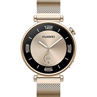 HUAWEI Watch GT 4 (41 mm) - Smartwatch (120-190 mm, Acier inoxydable, Gold/Gold)