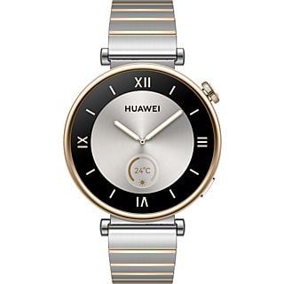 HUAWEI Watch GT 4 (41 mm) - Smartwatch (120-190 mm, Acier inoxydable, Or/argent)