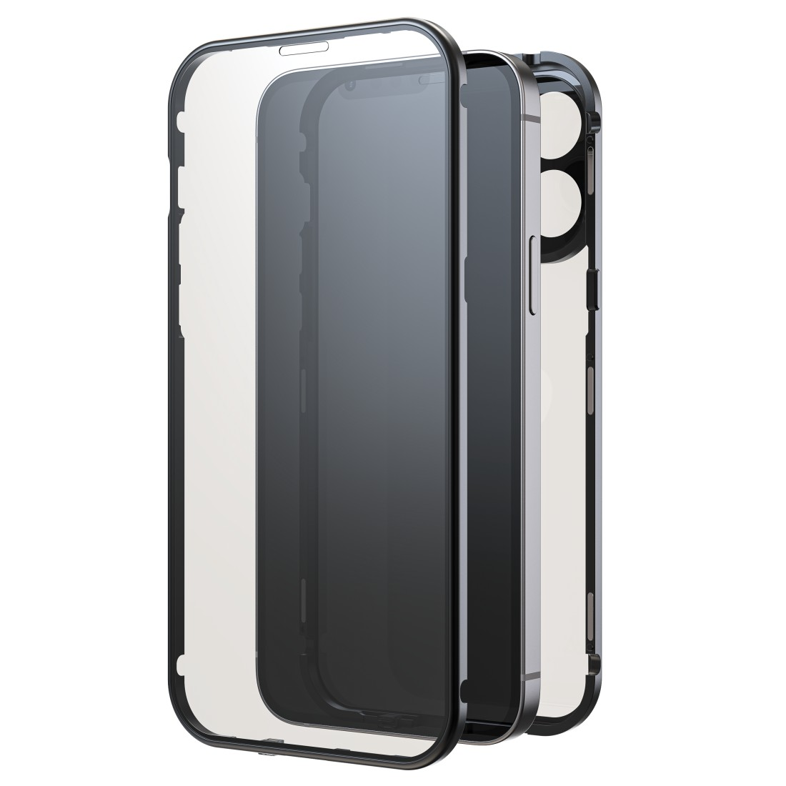 Schwarz Pro ROCK Max, Glass, BLACK 360° Apple, iPhone 15 Backcover,