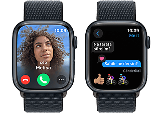 APPLE Watch Series 9 GPS + Cellular MRMX3TU/A  45 mm Grafit Paslanmaz Çelik Kasa ve Grafit Milano Loop_5