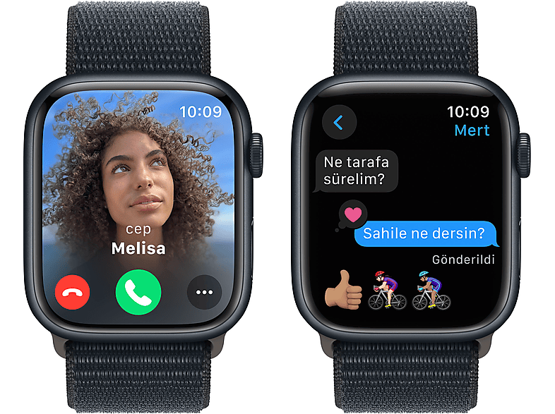 APPLE Watch Series 9 GPS + Cellular MRMX3TU/A  45 mm Grafit Paslanmaz Çelik Kasa ve Grafit Milano Loop_5