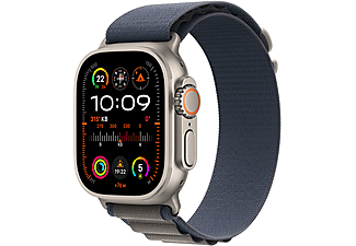 APPLE Watch Ultra 2 GPS + Cellular MREQ3TU/A 49 mm Titanyum Kasa ve Mavi Alpine Loop - L