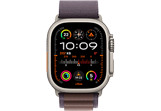 APPLE Watch Ultra 2 GPS + Cellular MRER3TU/A  49 mm Titanyum Kasa ve İndigo Alpine Loop - S_1