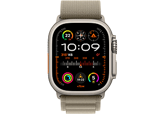 APPLE Watch Ultra 2 GPS + Cellular MREX3TU/A  49 mm Titanyum Kasa ve Klasik Zeytin Yeşili Alpine Loop - S_1