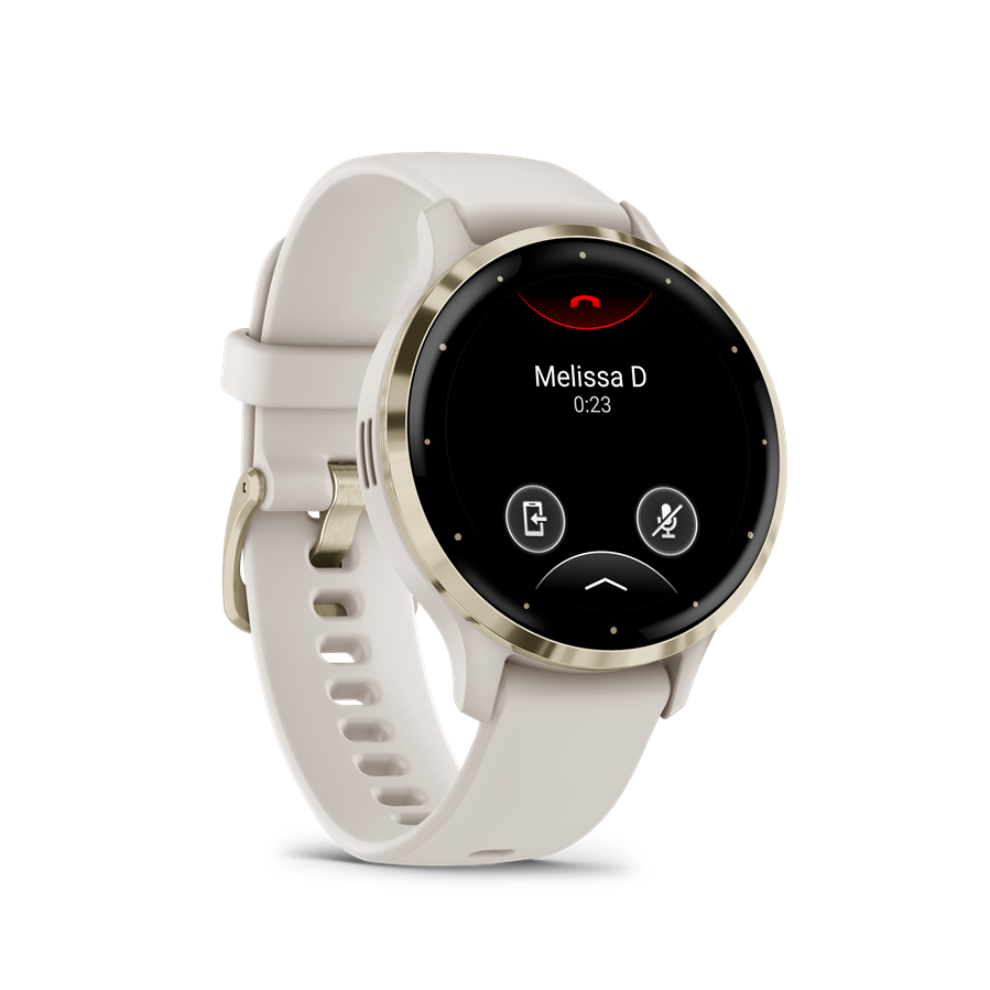 GARMIN Venu 3S elefántcsont krémarany, szilikon szíjjal (010-02785-04)