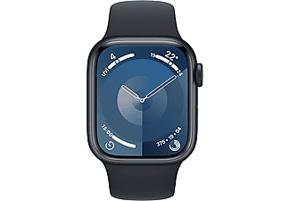 APPLE Watch Series 9 GPS + Cellular MRHR3TU/A  41 mm Gece Yarısı Alüminyum Kasa ve Gece Yarısı Spor Kordon - S/M_1