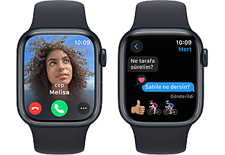 APPLE Watch Series 9 GPS + Cellular MRHR3TU/A  41 mm Gece Yarısı Alüminyum Kasa ve Gece Yarısı Spor Kordon - S/M_5