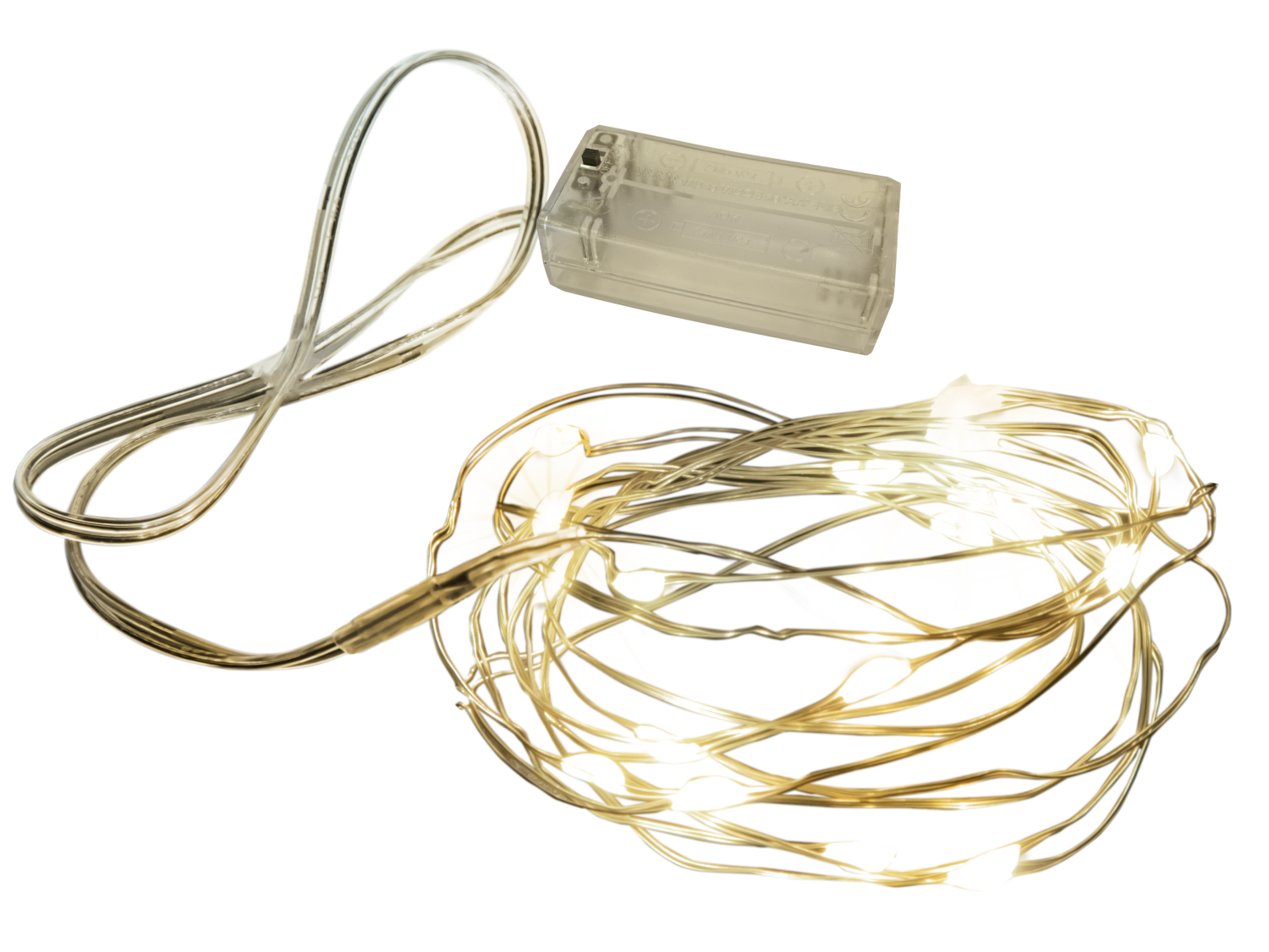 ISY ILG-2000 LED hangulatvilágítás, 2,2 méter, 2xAA, melegfehér (2V225379)