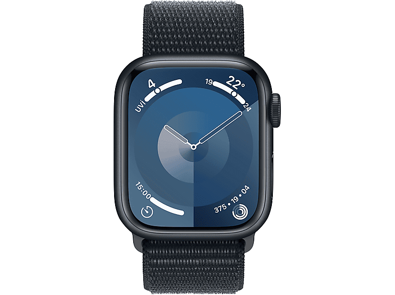 APPLE Watch Series 9 GPS + Cellular MRHU3TU/A  41 mm Gece Yarısı Alüminyum Kasa ve Gece Yarısı Spor Loop_1